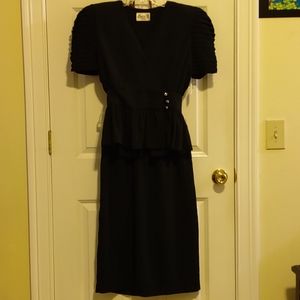 New Petites Black 2 pc Dress, by Act 1. Size 12P. Formal Wear